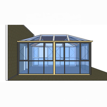 new design good quality aluminum profile sunrooms glass houses